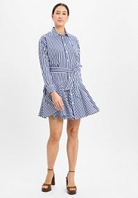 Sukienka na co dzień Kobiety Bawełna niebieska w paski 42 Polo Ralph Lauren