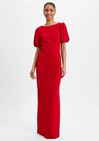 Sukienka wieczorowa Kobiety czerwona jednolity 34 Swing