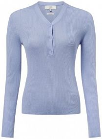 Sweter  z dzianiny Kobiety Lyocell niebieski jednolity XXL IPURI damski