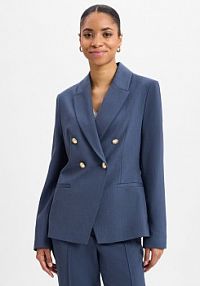Modułowy blezer  Kobiety Sztuczne włókno niebieski jednolity 46 s.Oliver BLACK LABEL
