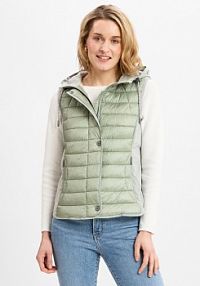 Pikowana kamizelka Kobiety zielona jednolity 44 Gil Bret damska