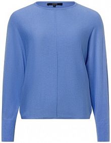 Sweter z dzianiny  linia Taliya Kobiety niebieski jednolity 40 Someday damski