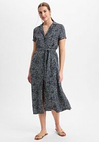 Sukienka maxi  Sawira Long Kobiety wiskoza niebieska wzorzysty XS Ragwear