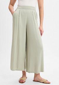 Spodnie materiałowe  Loggan Kobiety wiskoza zielone jednolity S Ragwear damskie