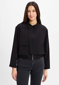 Kurtka pudełkowa  Necilia Kobiety Sztuczne włókno czarna jednolity 36 Someday damska