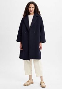 Płaszcz  Vamara Kobiety wiskoza niebieski jednolity 40 Someday damski