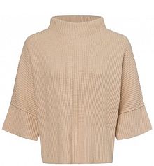 Sweter  z zawartością wełny  Talja Kobiety Sztuczne włókno beżowy jednolity S Someday damski