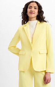 Modułowy blezer  Kobiety żółty jednolity 46 More & More