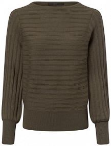 Sweter  z dzianiny Kobiety Sztuczne włókno zielony jednolity 44 zero damski