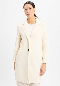 Płaszcz  Kobiety biały jednolity 44 zero damski