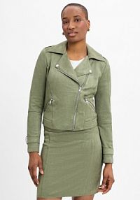 Kurtka motocyklowa Kobiety zielona jednolity 44 zero damska