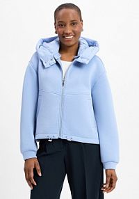 Kurtka przejściowa Kobiety Sztuczne włókno niebieska jednolity 44 zero damska