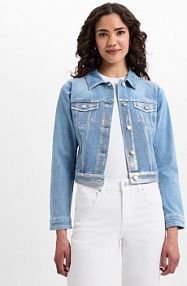 Kurtka dżinsowa Kobiety Bawełna niebieska jednolity 44 zero damska