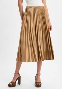 Spódnica plisowana Kobiety beżowa/brązowa jednolity 42 zero