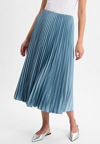 Spódnica plisowana Kobiety niebieska jednolity 38 zero