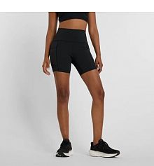 Szorty sportowe New Balance czarne/brązowe WS51271BK