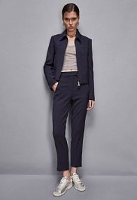 Spodnie cygaretki „Essential” granatowe PATRIZIA PEPE