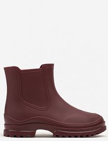 Bordowe Wsuwane kalosze Krótkie Urvia Renee damskie