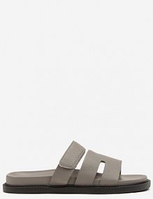 Szare Piankowe klapki z Ozdobnymi Wycięciami Arrisae fashion damskie