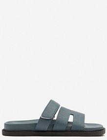 Ciemnoniebieskie Piankowe klapki z Ozdobnymi Wycięciami Arrisae fashion damskie