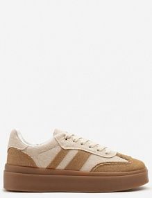 Beżowe sneakersy Tenisówki na Kauczukowej Podeszwie Ardisora bestelle damskie