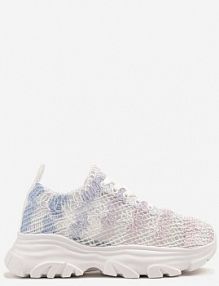 Biało-Niebieskie sneakersy Ozdobione Siateczką Toliselle bestelle damskie