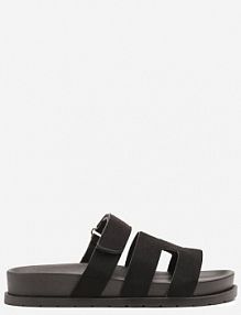 Czarne klapki z Ekozamszu na Piankowej Podeszwie Zapinane na Rzep Nimiarianna l.day damskie