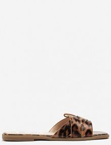 Panterkowe klapki na Płaskiej Podeszwie z Ozdobną Cholewką Tenoliea ciaodeo damskie