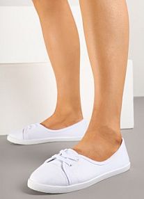 Białe tenisówki Vices z Drobnym Sznurowaniem Telithia ballada damskie