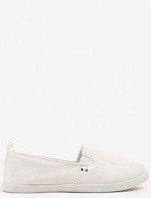 Białe tenisówki Vices Basic z Materiałowymi Gumkami Aretela ballada damskie