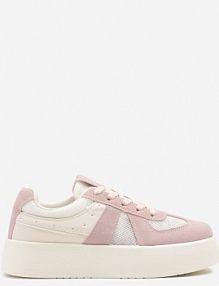 Różowe sneakersy Typu Kultowe Tenisówki na Grubej Podeszwie Nanessa ideal damskie