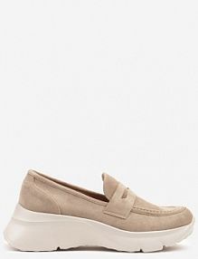 Ciemnobeżowe półbuty w Stylu Mokasynów na Platformie Viandis Renee damskie