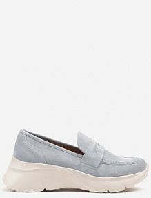 Niebieskie półbuty w Stylu Mokasynów na Platformie Viandis Renee damskie