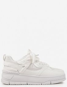 Białe sneakersy Streetwearowe na Niskiej Platformie Veniffia ideal damskie