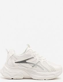Białe sneakersy z Ozdobnymi Paskami Xerraza cink me damskie