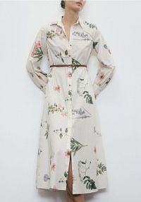 Koszulowa sukienka z paskiem Reserved 212FH-MLC