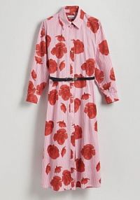 Koszulowa sukienka z paskiem Reserved 228FH-MLC