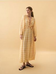 Sandały z paskami Reserved brązowe damskie 360GA-89X