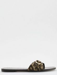 Klapki z klamrami Reserved damskie 368CP-MLC