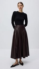 Baleriny z odkrytą piętą Reserved czarne 464CP-99X