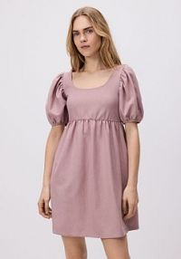 Gładka sukienka mini Reserved różowa 516EN-39X
