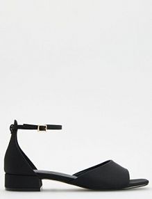 Sandały na obcasie Reserved czarne 540CP-99X