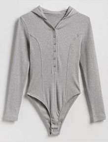 Body z kapturem Reserved szare 571GC-09M