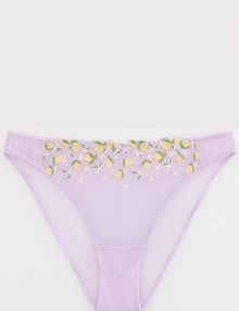 Majtki figi z haftem Reserved różowe 670CR-30X