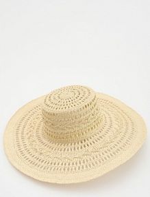 Pleciony kapelusz Reserved beżowy damski 710CO-02X