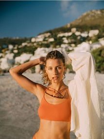 Góra od bikini Reserved brązowy 738CM-18X