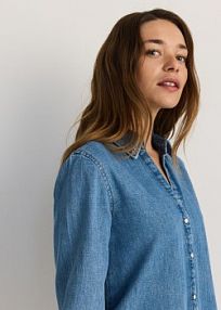 Jeansowa koszula Reserved niebieska 7804B-05J