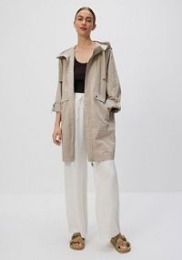 Wodoodporna parka oversize Reserved beżowa YH508-08X