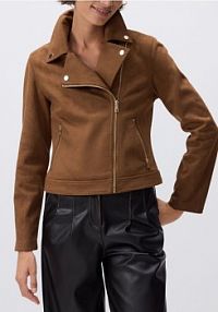 Ramoneska z imitacji zamszu Reserved brązowa YH579-84X