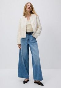 Strukturalna kurtka Reserved biała damska YT384-01X